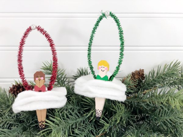 DIY Clothespins ornaments