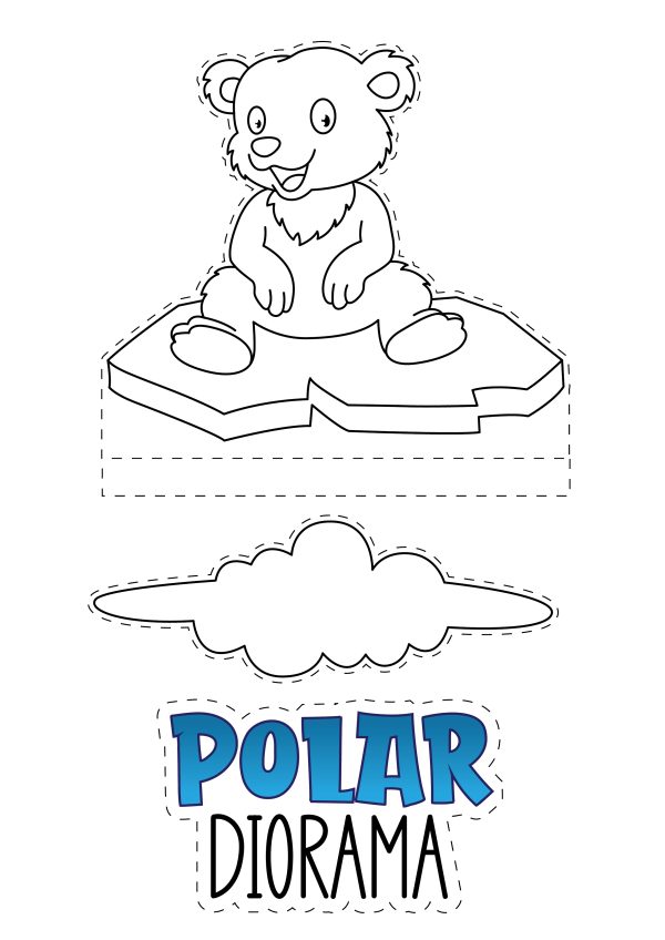 polar diorama habitat diorama printables for classroom use school projects