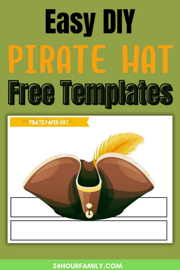 easy diy printable pirate hat templates