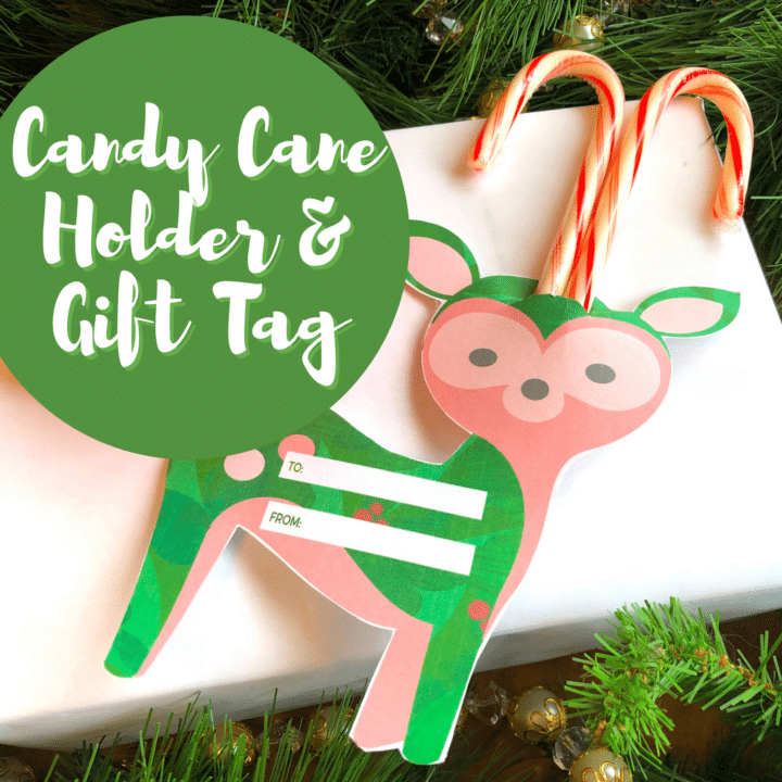 Christmas candy cane and christmas gift tags printables