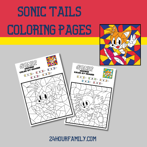 Sonic tails coloring pages