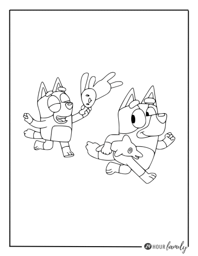 30 Bluey Coloring Pages (Free Printable) - 24hourfamily.com