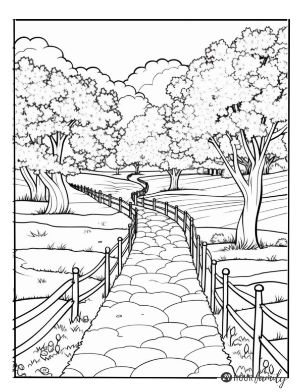 outdoor coloring pages