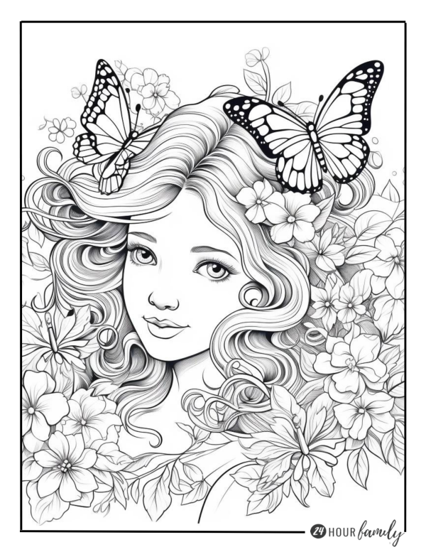spring coloring pages free full size coloring pages butterfly