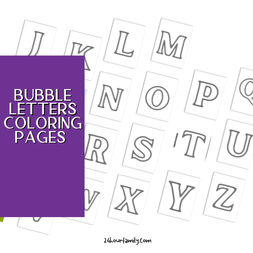bubble letters coloring pages