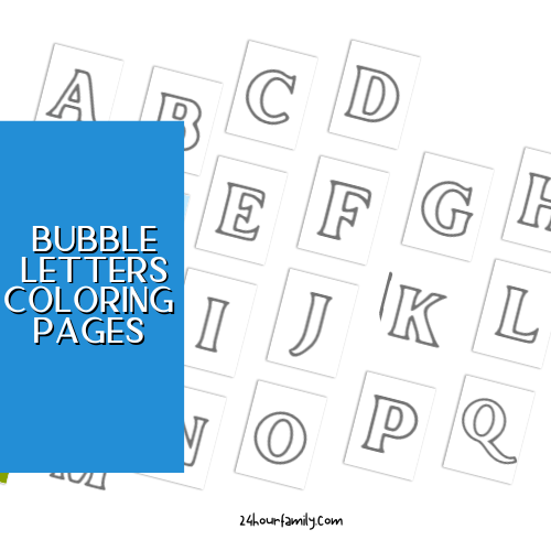 26 Free Coloring Pages of Bubble Letters