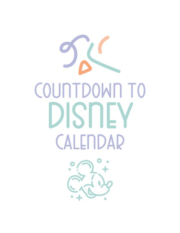 countdown to Disney calendar