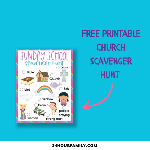 Church Scavenger Hunt Ideas (Free Printable)