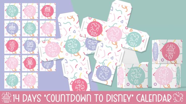 14 days countdown to Disney calendar
