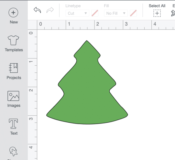 Cricut design space make a christmas ornament using a Cricut cutting machine or a silhouette cutting