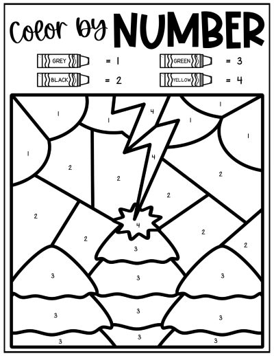 Letter Z Color by Number (Free PDF Printables)