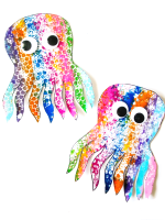 Octopus Craft Using Bubble Wrap (Free Octopus Template) - 24hourfamily.com