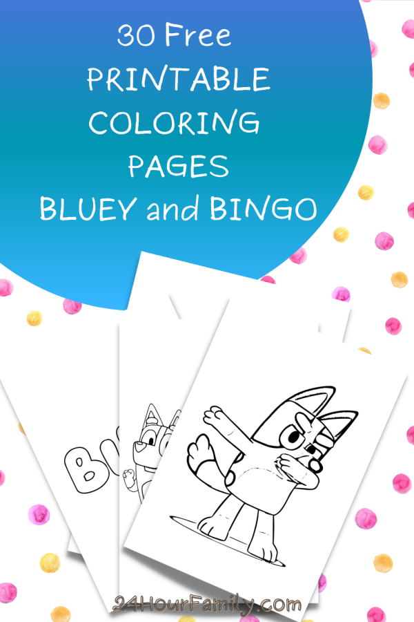 30 free bluey coloring pages a birthday party, first grade, second grade third grade fourth grade