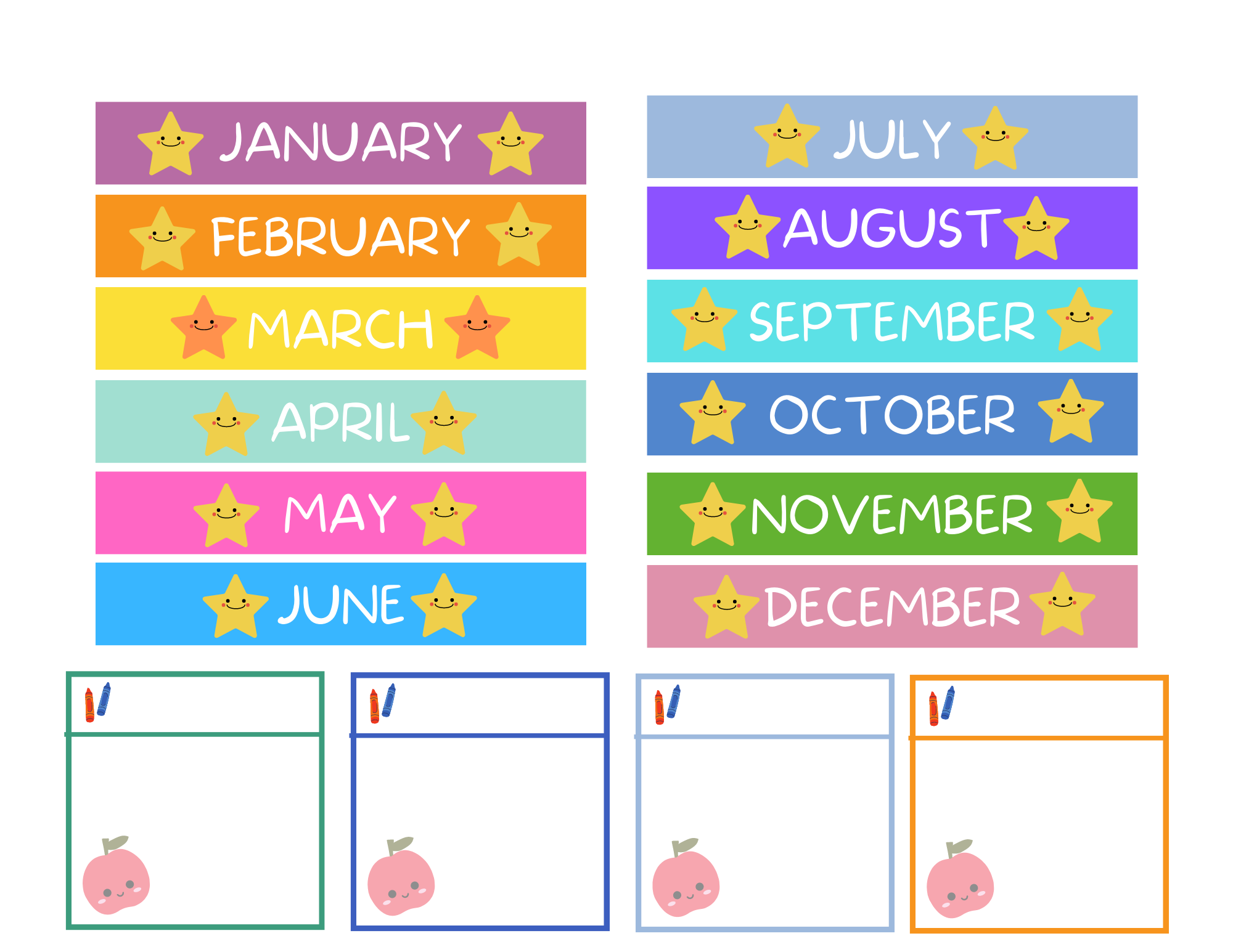 ree printable monthly planner stickers for planner printables
