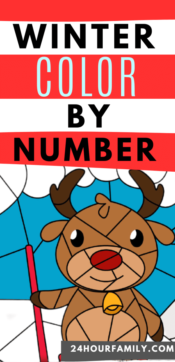 winter color by number