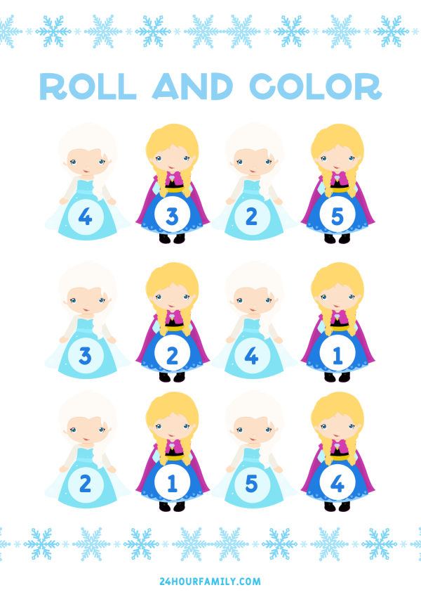 roll dice and learn numbers 1 to 10