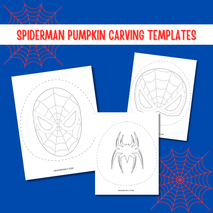 free printable spiderman pumpkin carving templates