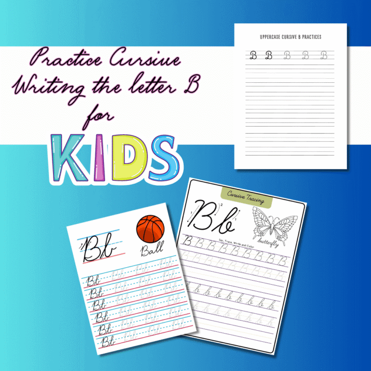cursive letter b practice cursive handwriting