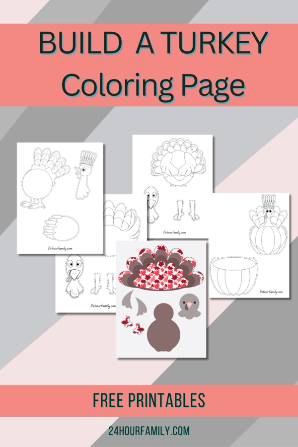 build a turkey coloring page turkey coloring pages thanksgiving coloring pages