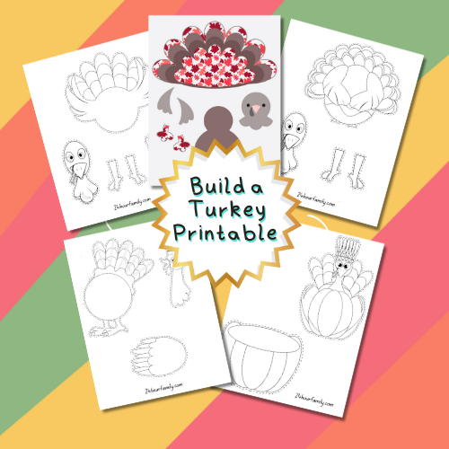 5 Build a Turkey Printable Templates
