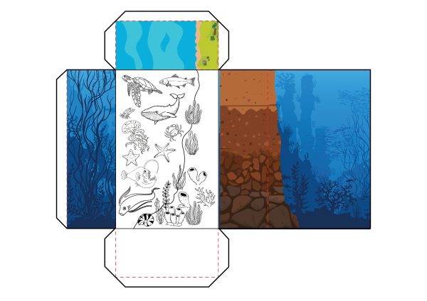 a cut out from Layers of the Ocean Diorama an exciting science project for children