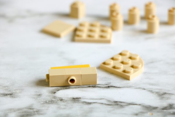 how to build a simple lego nativity scene with a lego manger, a lego stable to hold baby Jesus and a Lego baby Jesus