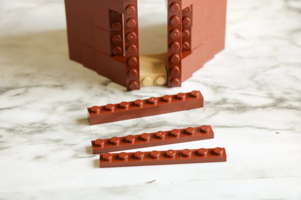 how to build a simple lego nativity scene with a lego manger, a lego stable to hold baby Jesus and a Lego baby Jesus