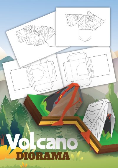 Build A Volcano in A Shoebox - Science Project Ideas for Kids - 24hourfamily.com