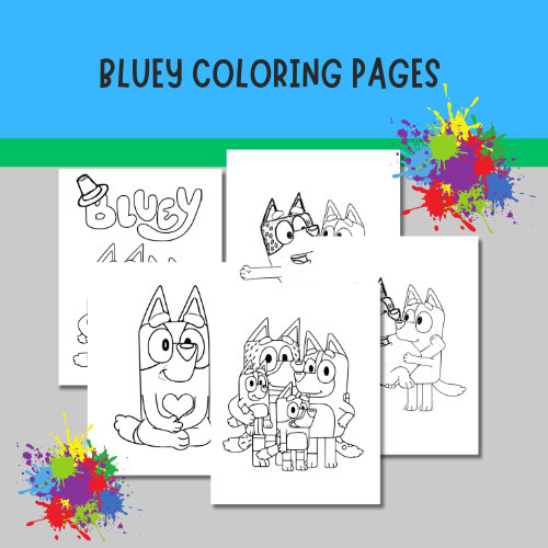 30 Bluey Coloring Pages (Free Printable)