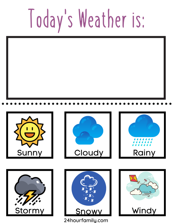 today's weather is printabe weather worksheet