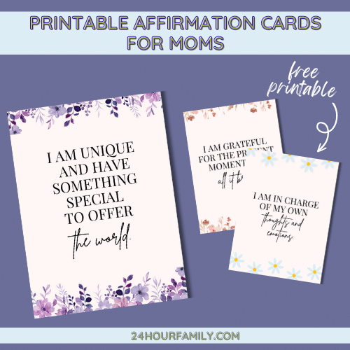 Printable Affirmation Cards for 2024