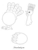 5 Build a Turkey Printable Templates (Free Printables) - 24hourfamily.com