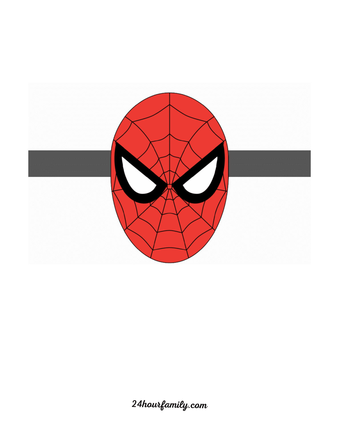 Elf on the Shelf Spiderman Mask (Free Printable) - 24hourfamily.com