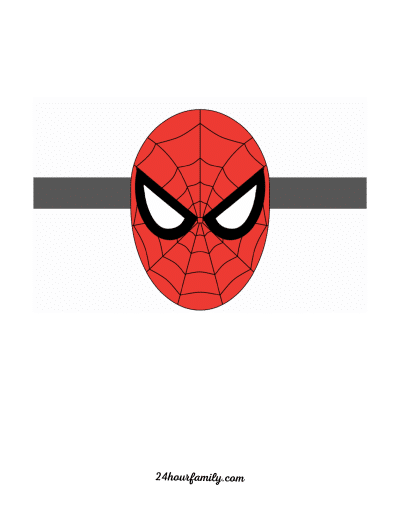 Elf on the Shelf Spiderman Mask (Free Printable) - 24hourfamily.com