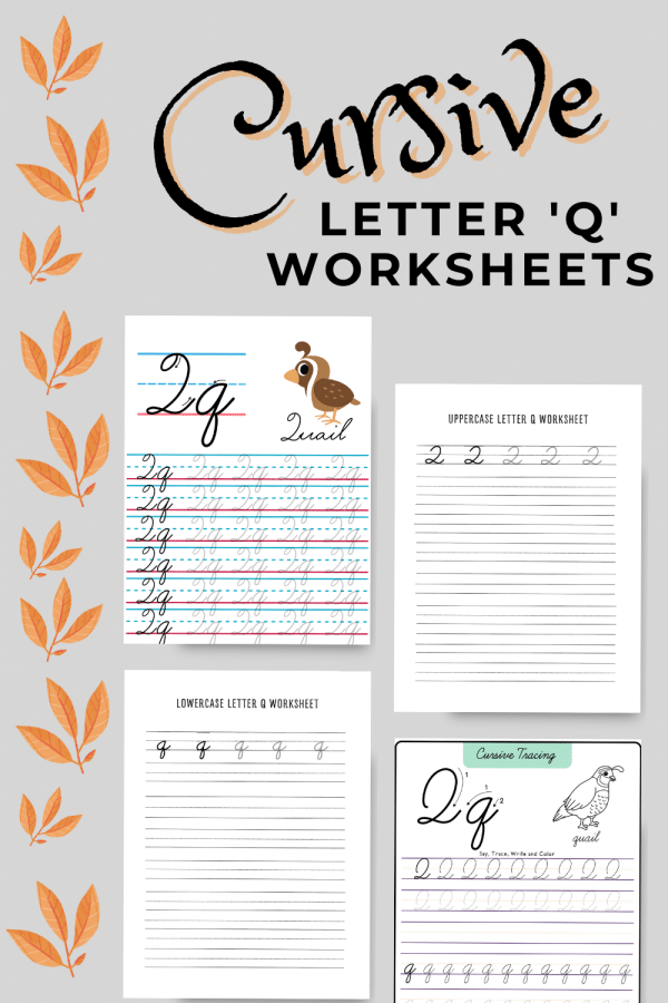 lower case letter q worksheets free printable pdf