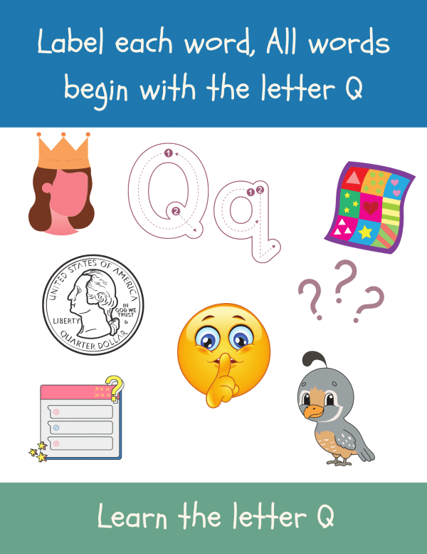 printable letter q