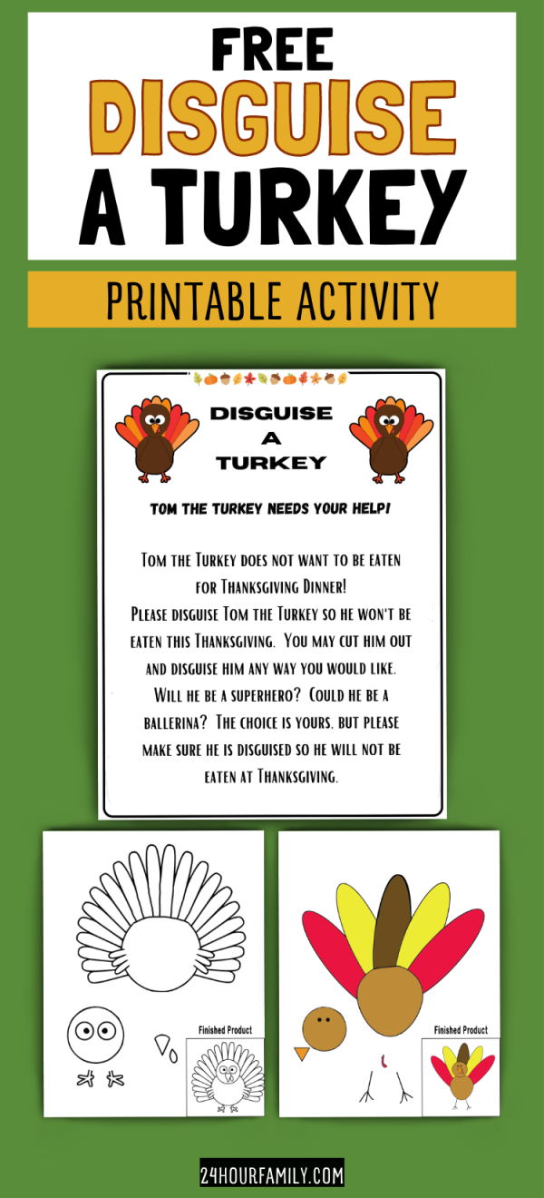 free disguise a turkey printable activity