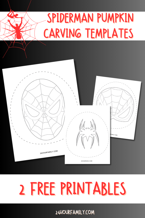 spiderman venom logo pumpkin carving templates