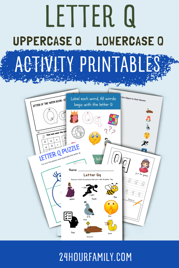letter q activities for kids preschool kindergarten first grade second grade