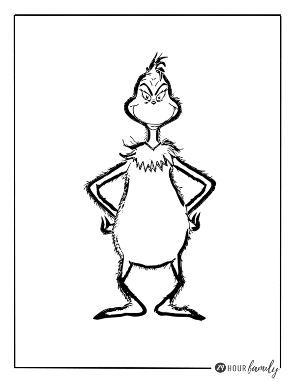 Grinch coloring pages free printables pdf