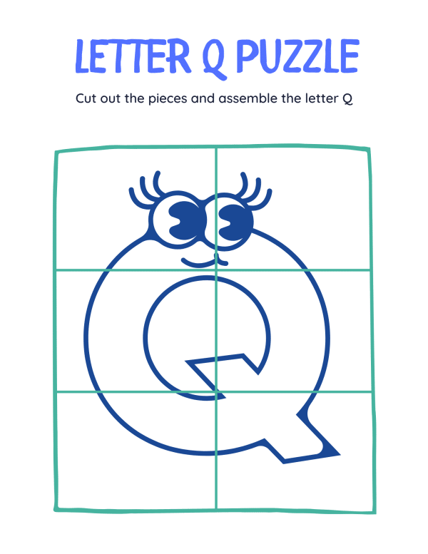 letter q puzzle letter q worksheet