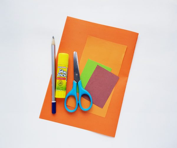 supplies needed to make pumpkin treat bags for halloween for fall