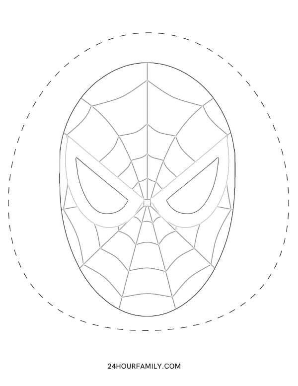 spiderman face pumpkin carving templates