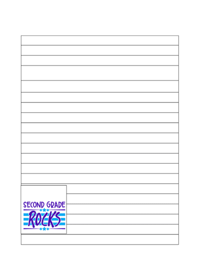 2nd Grade Writing Paper Printables (Free To Print)