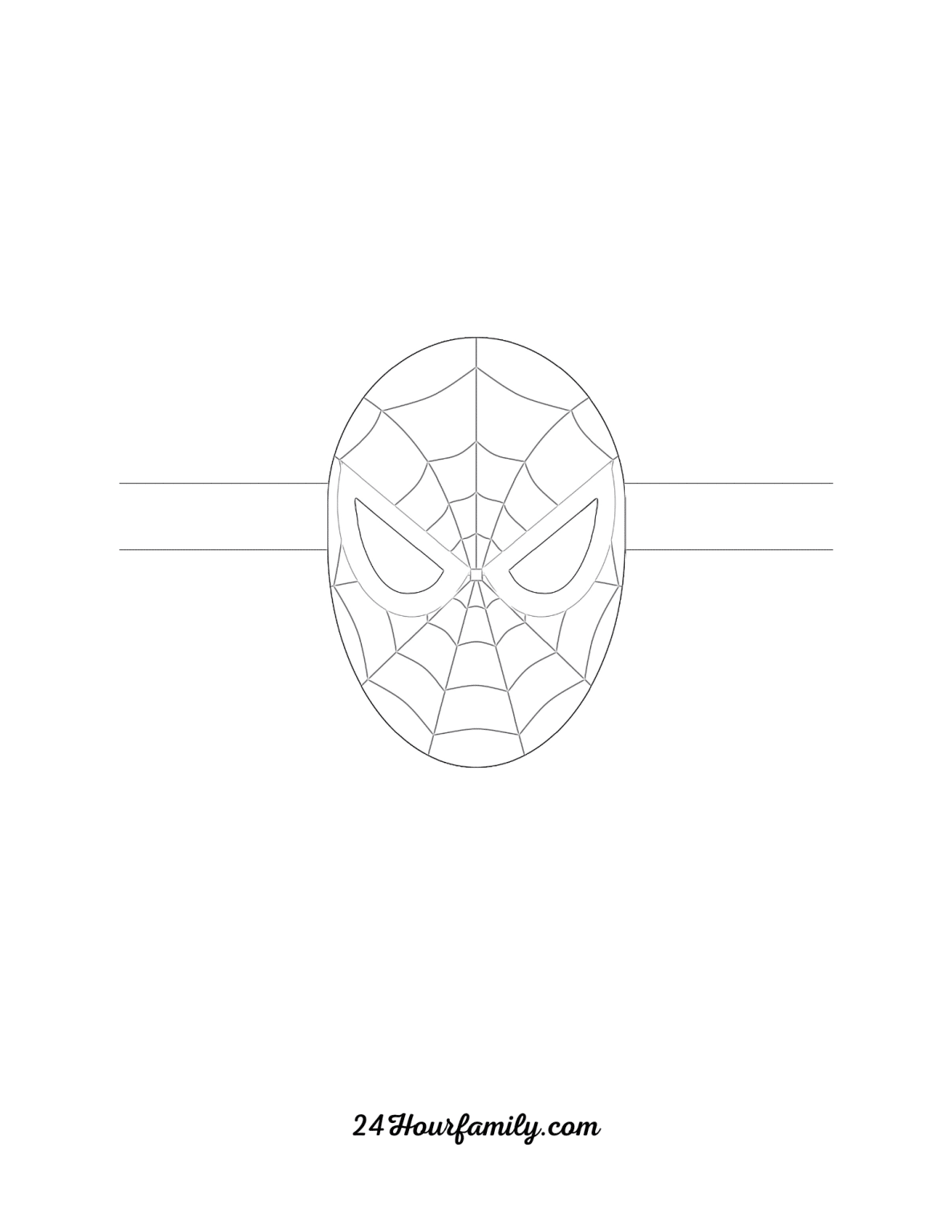 Elf on the Shelf Spiderman Mask (Free Printable) - 24hourfamily.com