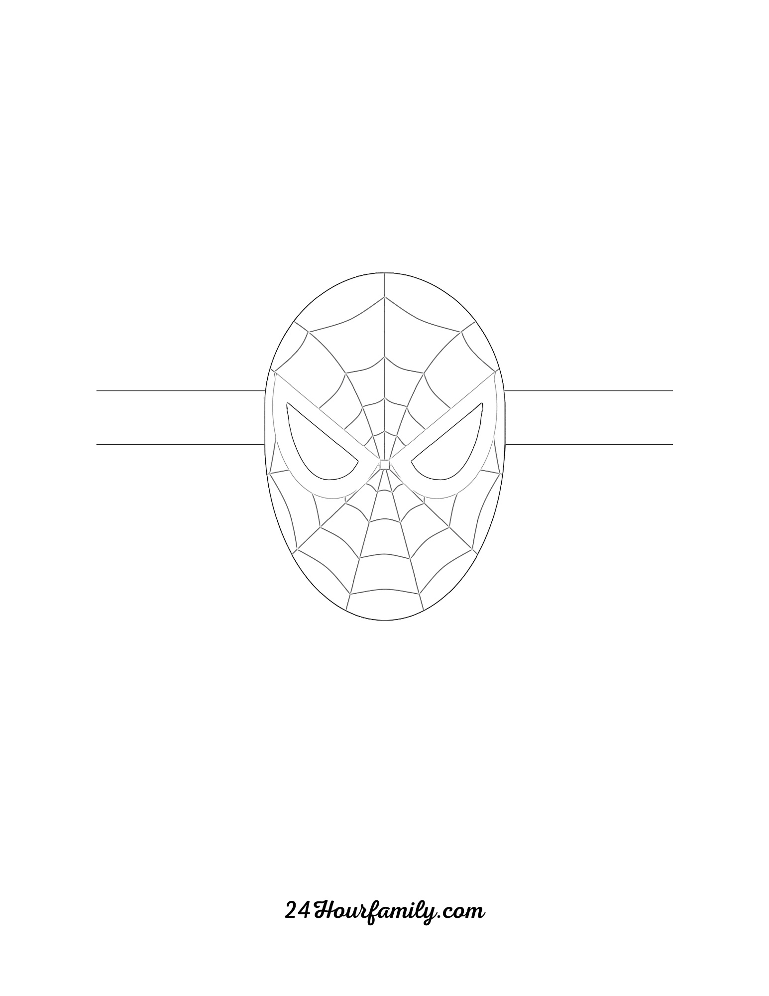 Printable Elf On The Shelf Spiderman Mask