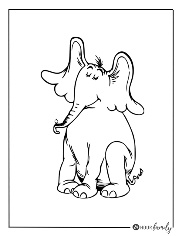 Horton hears a who coloring pages