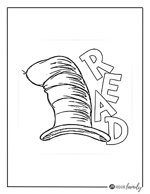 Read across America coloring pages