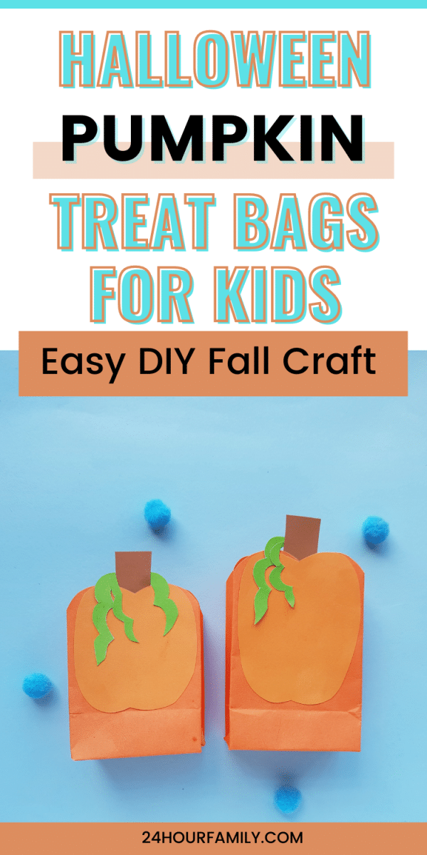 easy DIY Pumpkin treat bags for kids