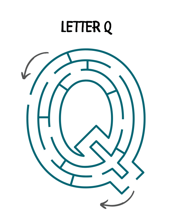 letter q puzzle printable